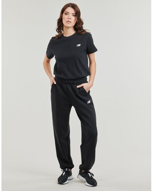 New Balance Black Tracksuit Bottoms French Terry JOGGER