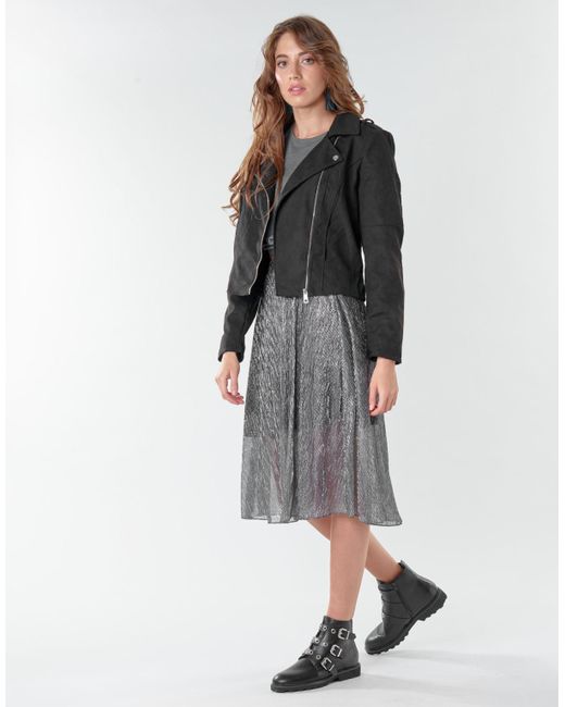 Jdy Black Leather Jacket New Peach