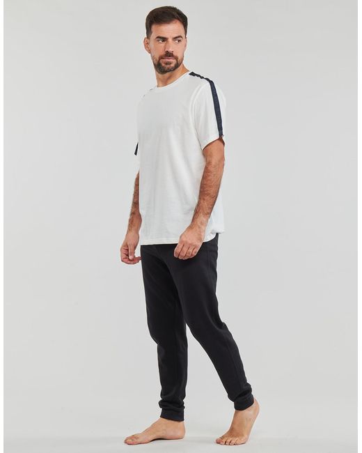 Tommy Hilfiger White T Shirt Ss Tee Logo for men
