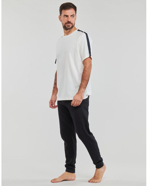 Tommy Hilfiger White T Shirt Ss Tee Logo for men
