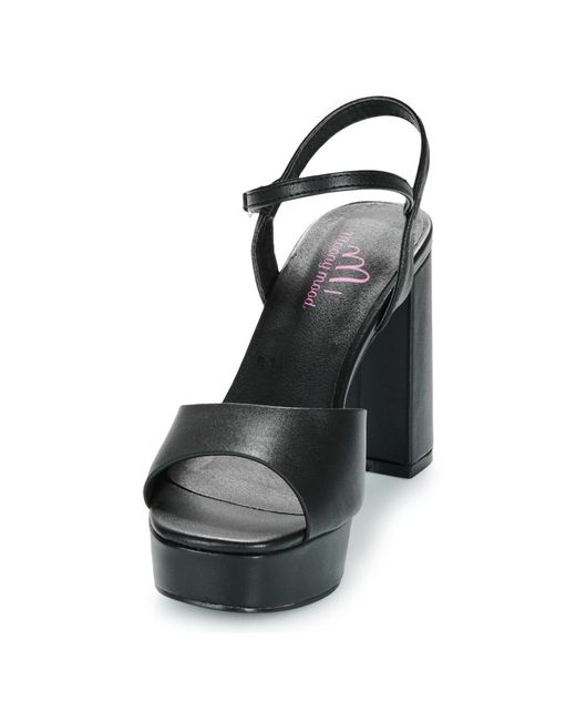 Moony Mood Black Heeled Sandals Gisele