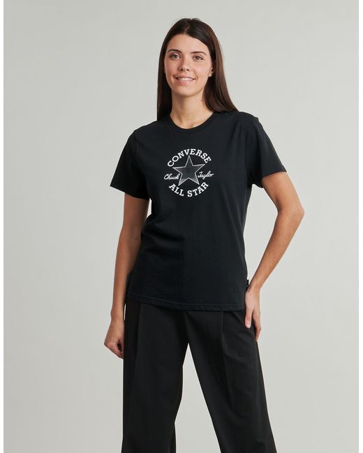 Converse Black T Shirt Chuck Patch Tee