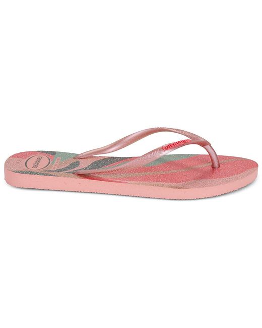 Havaianas Pink Flip Flops / Sandals (shoes) Slim Palette Glow