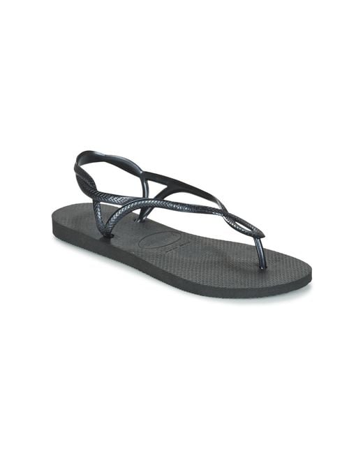Havaianas Blue Luna Women's Flip Flops / Sandals (shoes) In Black