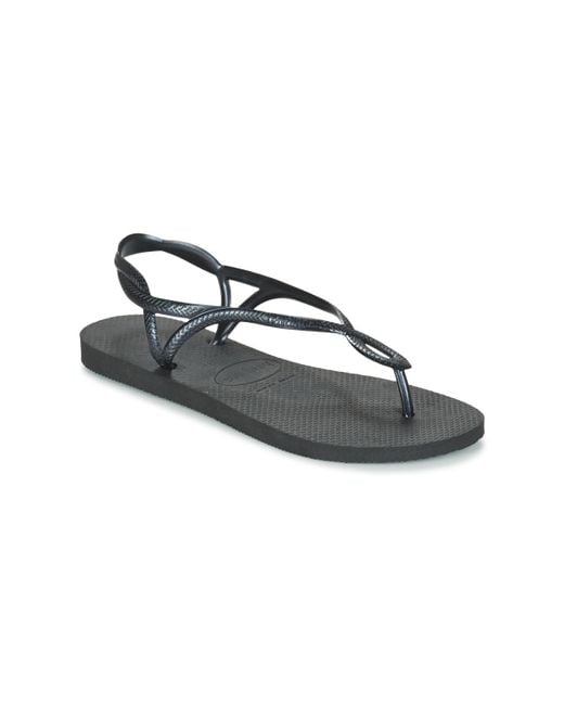 Havaianas Blue Luna Women's Flip Flops / Sandals (shoes) In Black