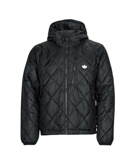 Adidas Black Down Quilt Puff Duffel Coats for men