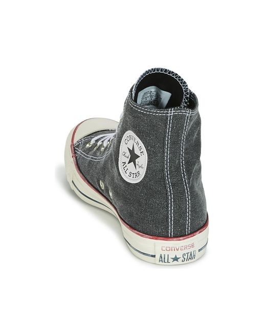 Converse Chuck Taylor All Star Hi Stone Wash Women's Shoes (high-top  Trainers) In Grey in Grey | Lyst UK