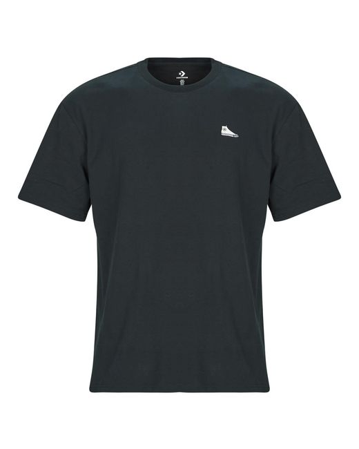 Converse Black T Shirt Loose Fit Sneaker Patch Tee for men
