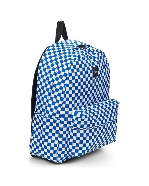 Vans Blue Backpack Old Skool Check Backpack 22l