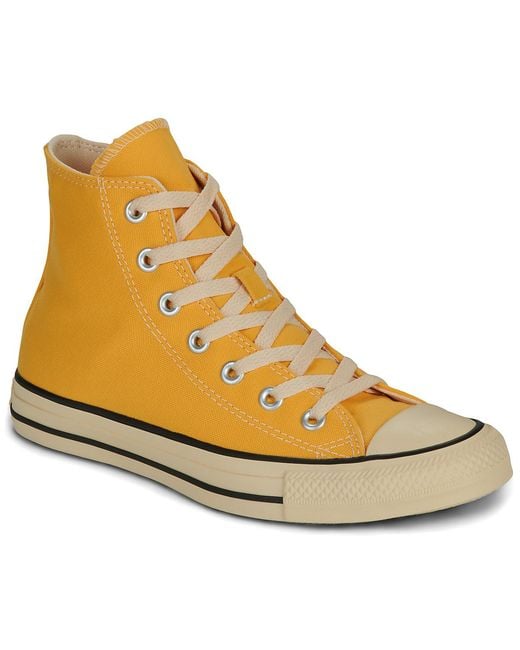 Converse Yellow Shoes (high-top Trainers) Chuck Taylor All Star Tint