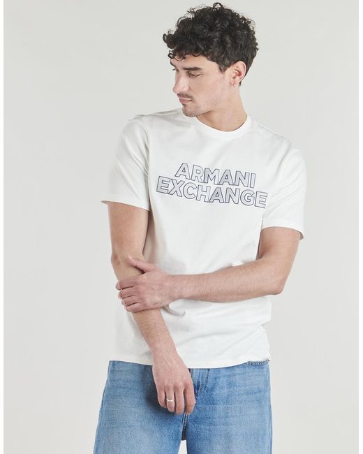 ARMANI EXCHANGE White T Shirt Xm002413 for men