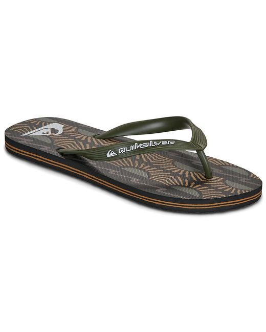 Quiksilver Black Flip Flops / Sandals (shoes) Molokai Art 26 for men