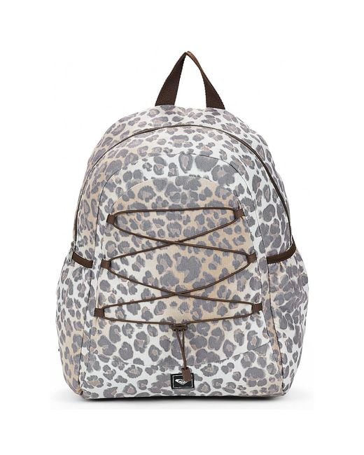 Roxy Gray Backpack Urban Nomad Cord Backpack