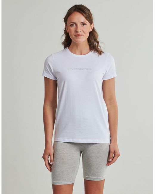 Emporio Armani White T Shirt Crew Neck T-shirt Af13033