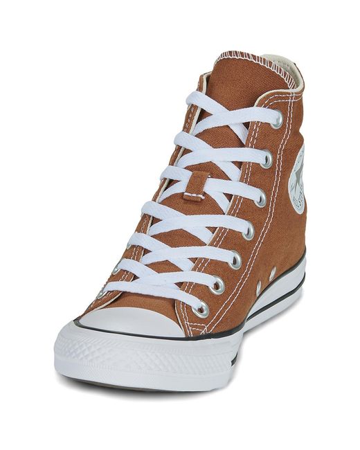 Converse Brown Shoes (high-top Trainers) Chuck Taylor All Star