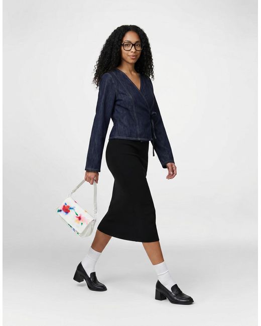 Moony Mood Black Midi Skirts Flyne