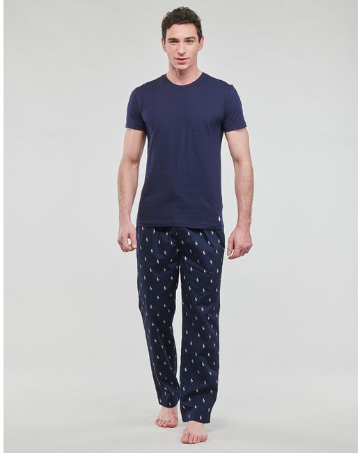 Polo Ralph Lauren Blue Sleepsuits Sleepwear-pj Pant-sleep-bottom for men