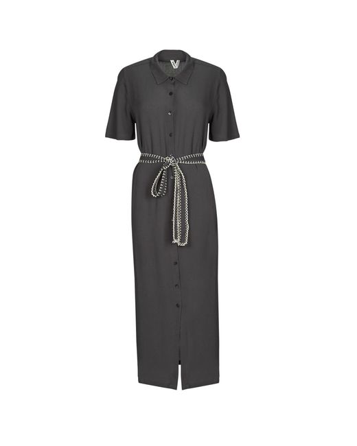 Roxy Gray Long Dress Island Escape Solid