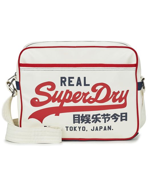 Superdry Red Backpack Retro Alumni Messenger Bag