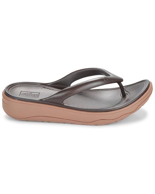 Fitflop Gray Flip Flops / Sandals (shoes) Relieff Metallic Recovery Toe-post Sandals