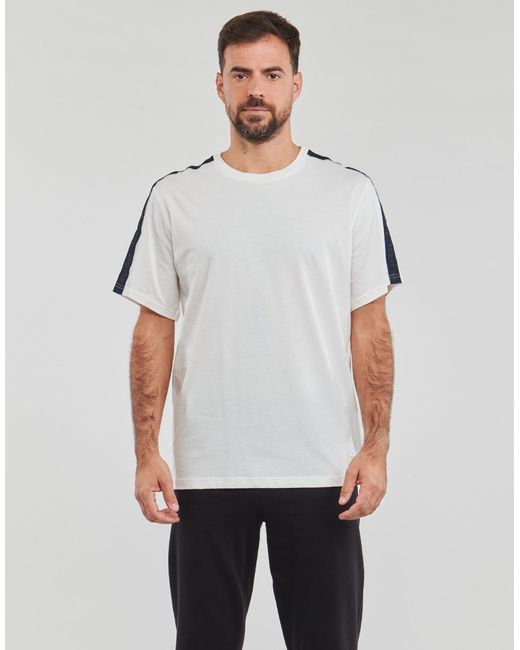 Tommy Hilfiger White T Shirt Ss Tee Logo for men
