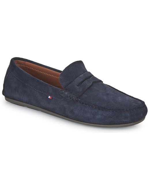 Tommy Hilfiger Blue Loafers / Casual Shoes Casual Hilfiger Suede Driver for men