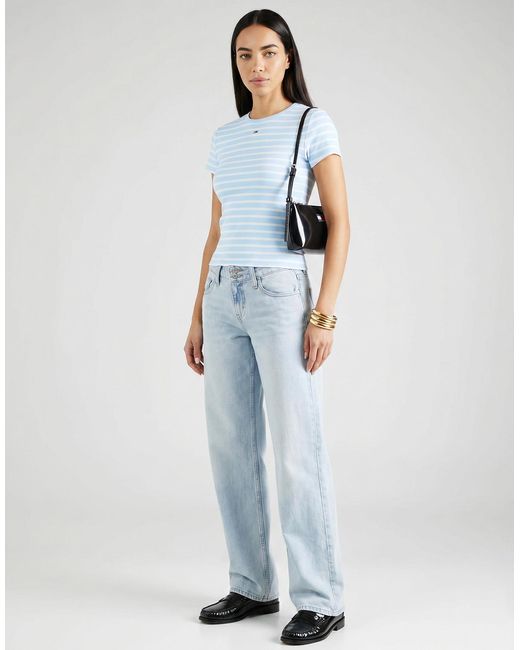 Tommy Hilfiger Blue T Shirt Tjw Slim Essential Rib Ss Ext