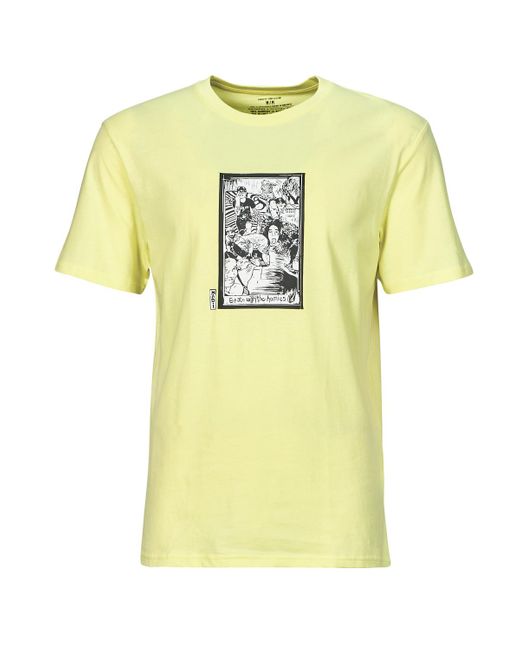 Volcom Yellow T Shirt Maditi Bsc Sst for men