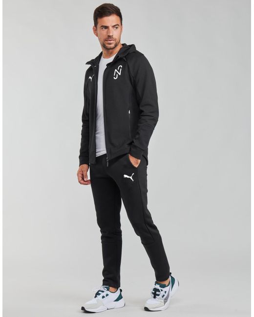 PUMA Black Evostripe Core Fz Pant Tracksuit Bottoms for men
