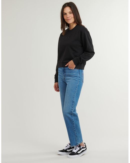 Vans Black Sweatshirts W Essential Ft Rlx Crew