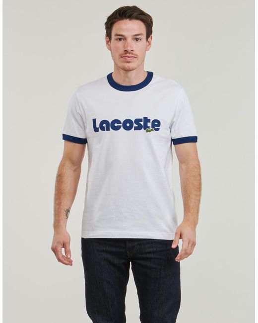 Lacoste White T Shirt Th7531 for men