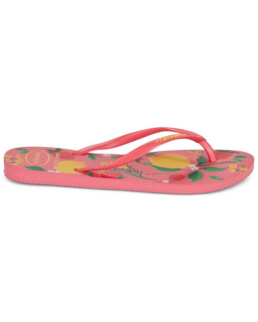 Havaianas Pink Flip Flops / Sandals (shoes) Slim Summer Bliss