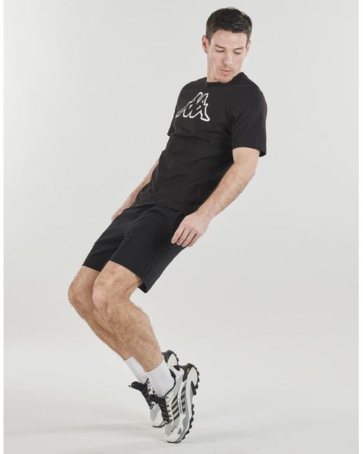 Kappa Black T Shirt Cromen for men