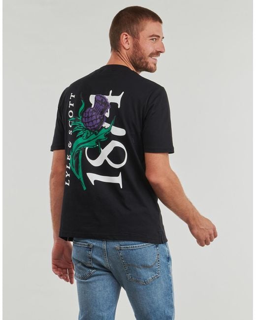 Lyle & Scott Black T Shirt Ts2105v for men