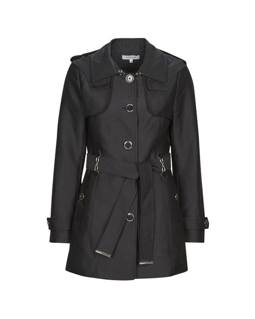 Morgan Black Trench Coat Glani