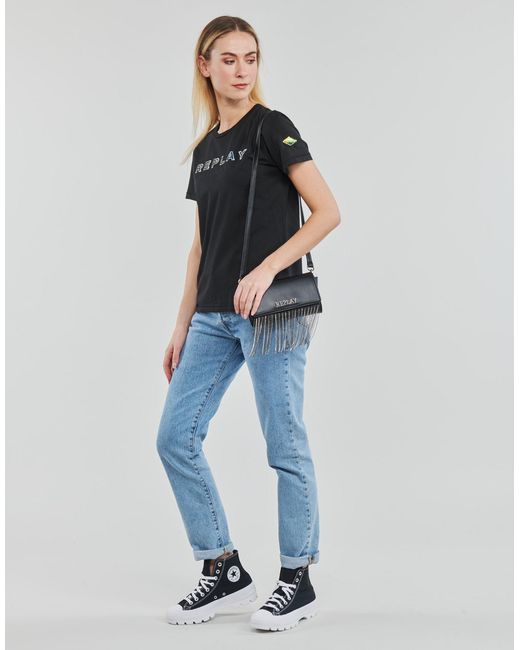 Replay Black W3318c T Shirt