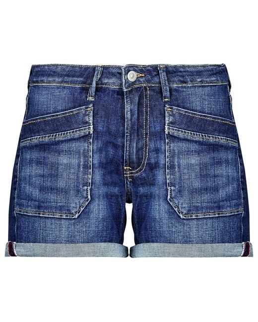 Le Temps Des Cerises Blue Shorts Margot
