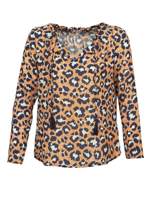 Betty London Brown Dido Women's Blouse In Orange