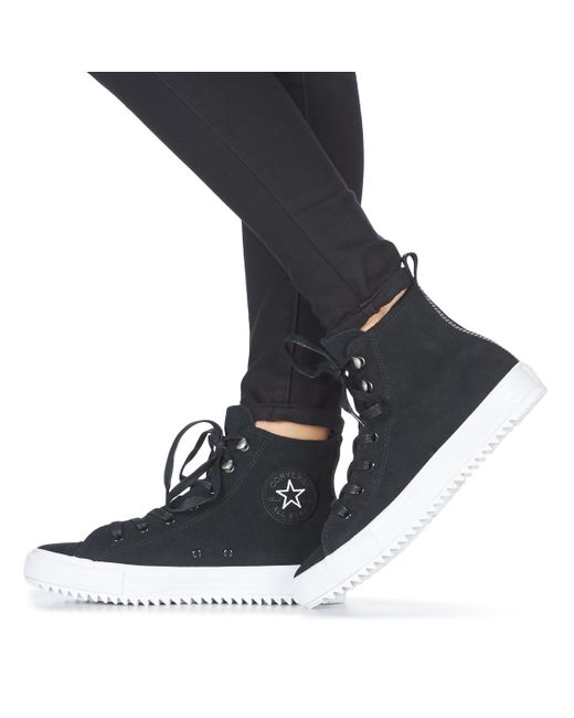 converse black hiker