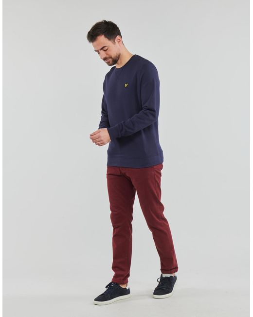 Lyle & Scott Blue Crew Neck Sweatshirt Sweatshirt for men