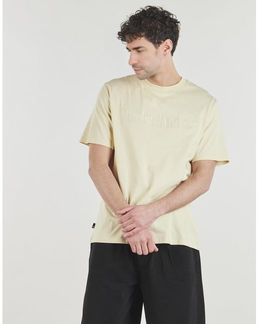 Timberland Yellow T Shirt Hampthon Short-sleeve Tee for men