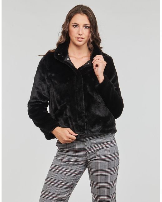 ONLY Black Jacket Onlnewvida Faux Fur Jacket Cc Otw