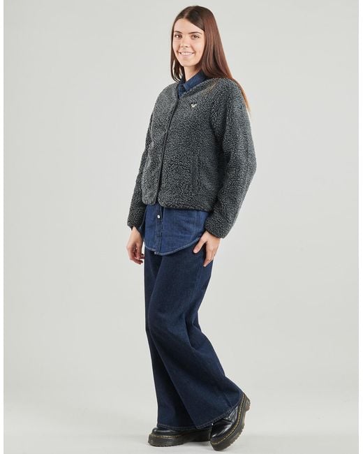 Roxy Black Fleece Jacket Iconic Town