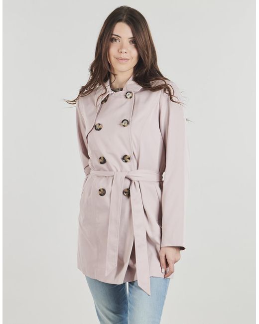 ONLY Pink Trench Coat Onlvalerie