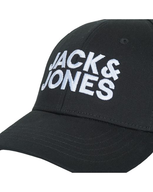 Jack & Jones Black Cap Jacgall Baseball Cap for men