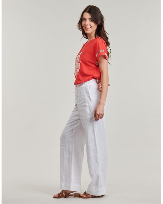 Rene' Derhy Red T Shirt Zibeline Tee Shirt