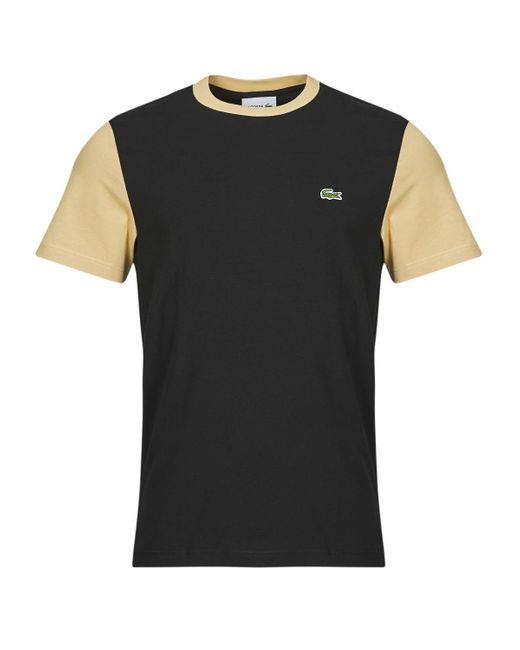 Lacoste Black T Shirt Th1298 for men