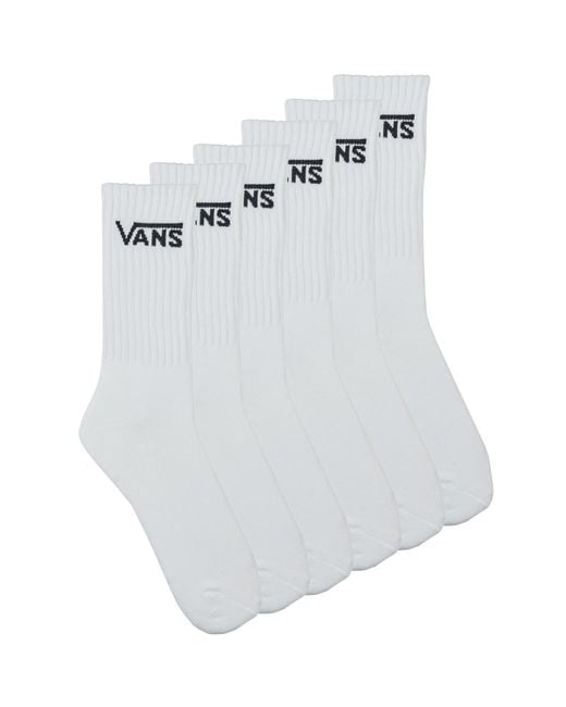 Vans White Socks Classic Crew