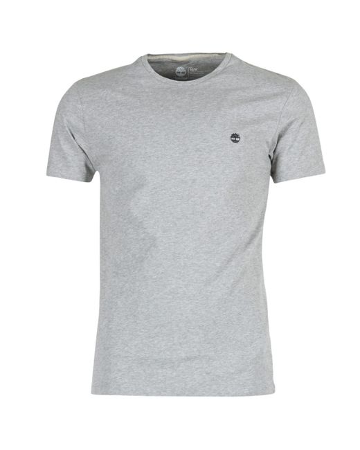 Timberland Gray Dunstan River Slim Short Sleeve T-shirt for men
