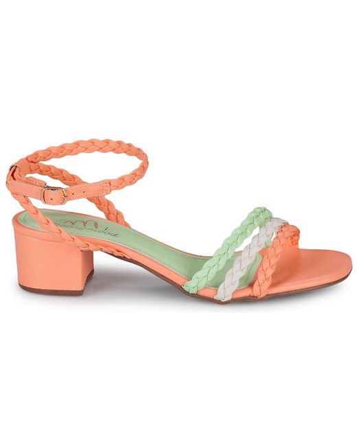 Moony Mood Metallic Heeled Sandals Oldavi